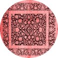 thumbnail image 1 of Ahgly Company Indoor Round Oriental Red Traditional Area Rugs, 7' Round, 1 of 4