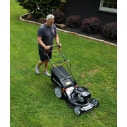 Yard Force YF22-3N1SP Self-Propelled Lawn Mower - 150cc Briggs & Stratton Engine, 22” Steel Deck, 3-in-1 Cutting System, Single-Lever Height Adjustment, Compact Fold Handle,