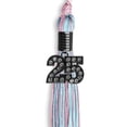thumbnail image 2 of Endea Graduation Pink/Light Blue Mixed Color Graduation Tassel with Black Date Drop, 2 of 2