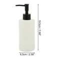 thumbnail image 4 of Unique Bargains 1 Pc Classic Cylindrical Soap Pump Dispenser for Hotels 350ml Black White, 4 of 6