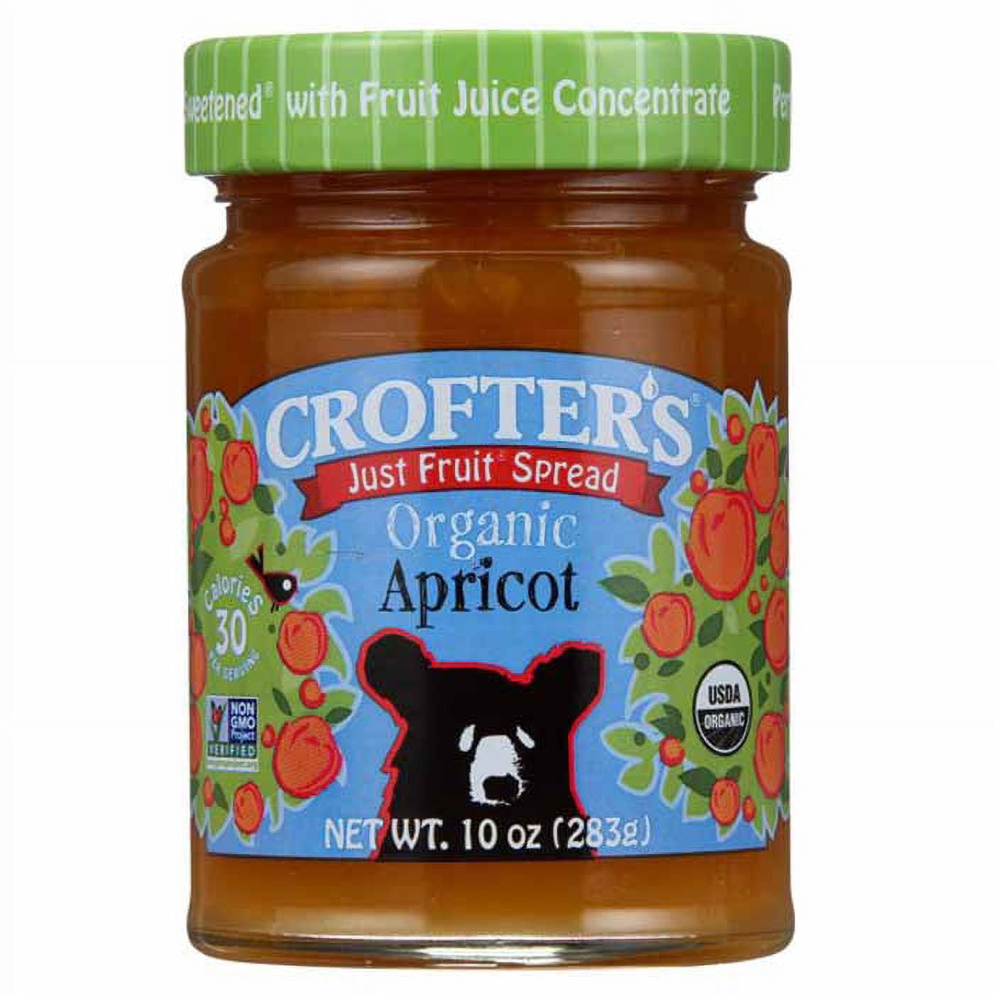 Crofters Fruit Spread Organic Just Fruit Raspberry, 10 Oz Pack Of 6