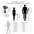 thumbnail image 3 of 2PC/Lot 5-Section Outdoor Fold Trekking Poles Portable Hiking Walking Stick For Nordic Elderly Telescopic Club Easy Put Into Bag, 3 of 7