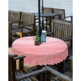 thumbnail image 2 of Outdoor Round Tablecloth with Umbrella Hole and Zipper, Pink Ombre Water Ripple Waterproof Table Cover Farmhouse Stripes Washable Patio Tablecloths for Party/Garden/Picnic, 60 inch, 2 of 6