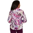 thumbnail image 2 of Alfred Dunner Womens Abstract Floral Button Front Top, 2 of 4