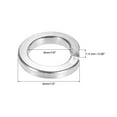 thumbnail image 2 of Uxcell M5 316 Stainless Steel Spring Lock Washer Split Lock Washer Lock Metal Washers for Screws Bolts 100 Pack, 2 of 6