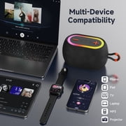 JYX Waterproof Bluetooth Speaker 30W Stereo Portable with Deep Bass, DJ Lights, TWS, Water-Resistant, TF Card, USB, 6-8H Playtime