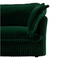 thumbnail image 5 of Green Corduroy Living Room Ottoman with Removable Cover, Modern Footrest Stool for Lounge, 5 of 7
