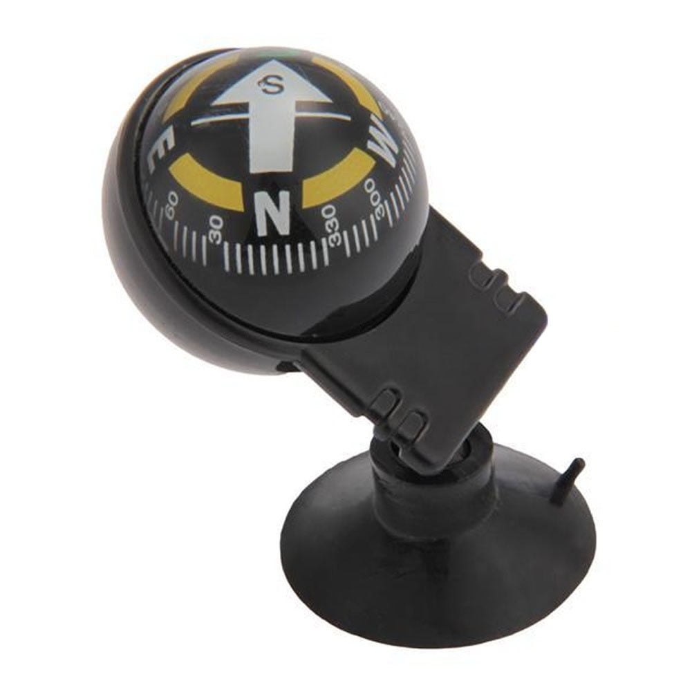 Car Compass Ball Decor Accessories Interior Dashboard Suction Pocket Navigation 