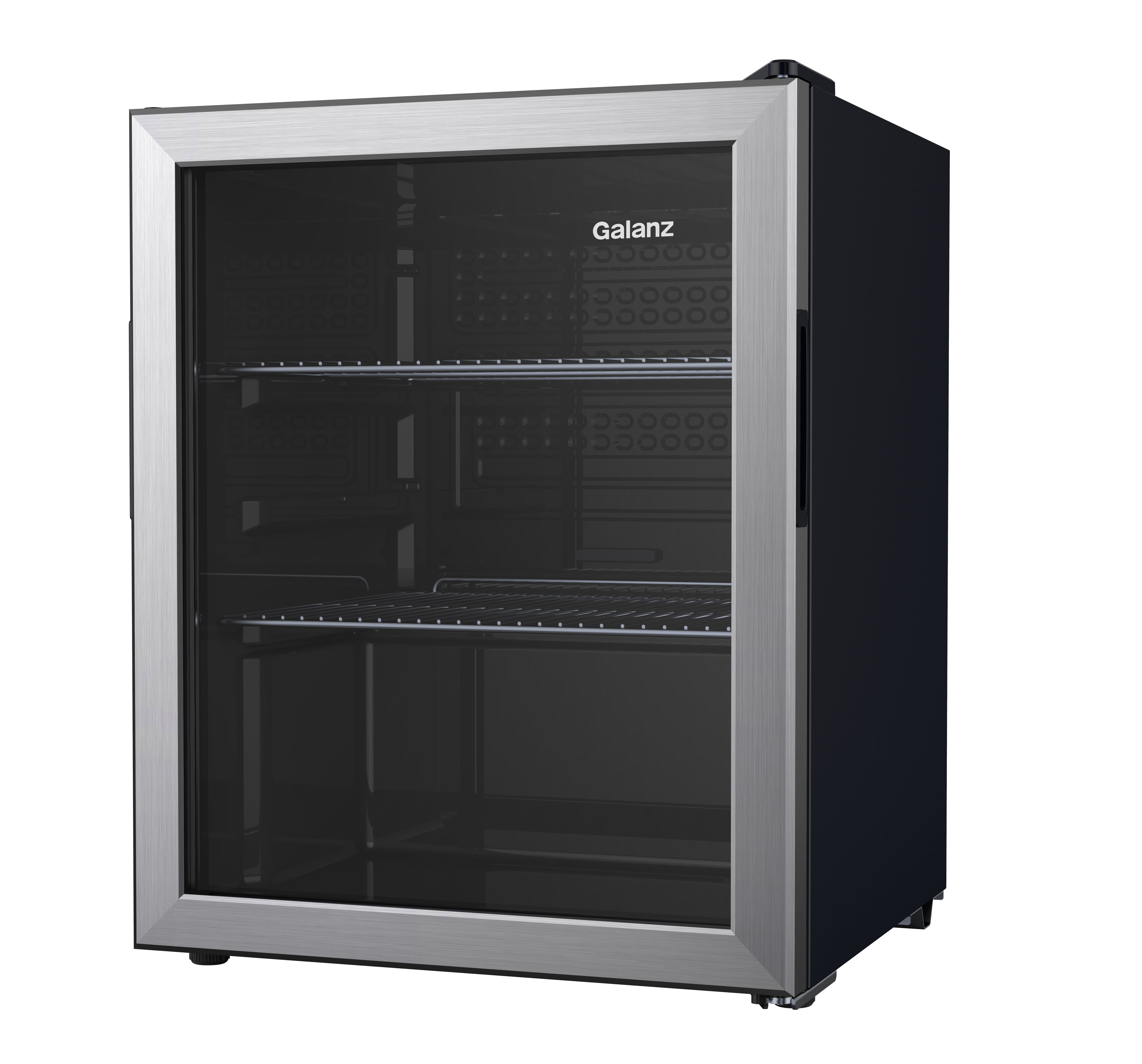 Galanz 85 Can Beverage Cooler, Glass Door Beverage Refrigerator, Drink Fridge for Soda, Beer & Wine, Freestanding for Home, Office, Bar