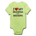 thumbnail image 1 of CafePress - I Love My Grandma And Grandpa Infant Bodysuit - Baby Light Bodysuit, 1 of 1