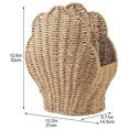 thumbnail image 2 of CHIKANSTORE Woven Storage Basket for Living Room, Small Shell Woven Basket for Toys, Towel, Bedroom, Children Corner Decoration Baskets Indoor, 2 of 2