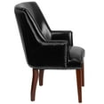 thumbnail image 2 of Flash Furniture HERCULES Sculpted Comfort Series Black Leather Side Reception Chair, 2 of 4