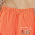 thumbnail image 7 of Gubotare Girls Two Piece Set Baby Girl Summer Clothes Set Short Sleeve Tops Pants Cute Infant Toddler Outfits 4T 5T (Orange,4-5 Years), 7 of 7