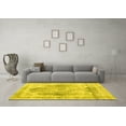 thumbnail image 3 of Ahgly Company Indoor Rectangle Abstract Yellow Contemporary Area Rugs, 5' x 8', 3 of 4