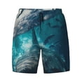 thumbnail image 4 of Lsque Mens Swim Trunks Airplane Shark Pattern - Bathing Suit Compression Liner - Beach Swim Shorts Swimwear - (S-3XL) - Stretch Quick Dry -X-Large, 4 of 9