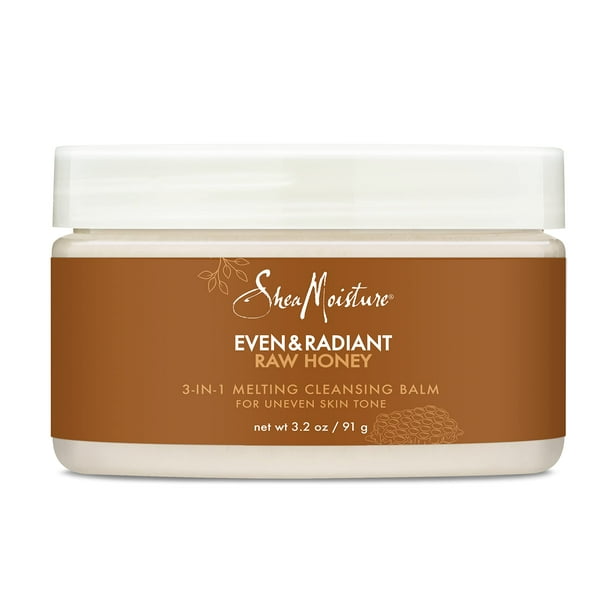 Bálsamo limpiador SheaMoisture Even and Radiant 90 ml con miel cruda