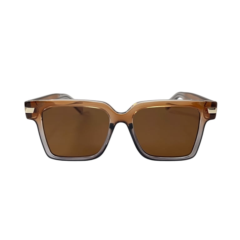 Quay Australia My Type Square Sunglasses Tan Clear Brown  display picture 2