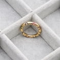 thumbnail image 3 of Adjustable Copper Gemstone Eye Ring with Zircon Inlay Opening Design Unisex Fashion Jewelry Durable Everyday Wear, 3 of 4