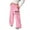 Pink, variant on Girls High Waisted Sports Sweatpants Loose Fit Jogger Pants Lightweight Straight Leg Athletic Trousers with Pockets for Teen Girls