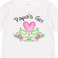 thumbnail image 4 of Inktastic Papa's Girl Heart Flowers Girls Long Sleeve Toddler T-Shirt, 4 of 5
