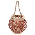 thumbnail image 4 of Farmhouse Decor Lantern Woven Candle Lantern Table Lanterns 33x20cm Vintage Style 1Pcs, 4 of 5