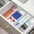 thumbnail image 5 of FT Hita Expandable Kitchen Cutlery Drawer Organizer, Adjustable Plastic Storage Tray, Multi-Purpose Storage for Kitchen Utensils, Office Stationery & Makeup Brushes, White, 5 of 5