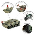 thumbnail image 3 of Vokodo Military Tank Battle Truck Toy Push And Go With Lights And Sounds Durable Quality Pivoting Top Friction Power Kids Armored Vehicle Play Army Car Great Gift For Children Boys Girls Camouflage, 3 of 7