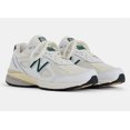 thumbnail image 2 of New Balance 990v4 Blanc Vert Fabriqué aux USA, 2 of 6