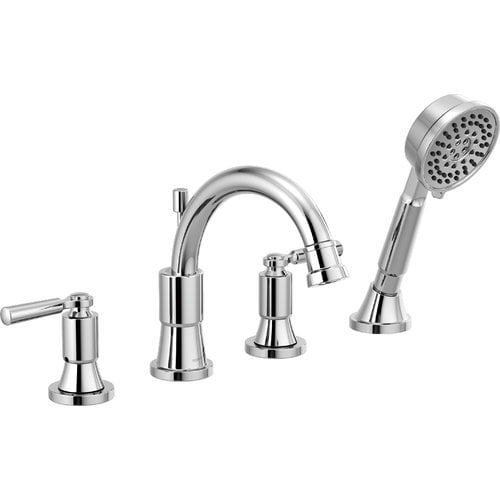 Peerless Faucets Westchester Double Handle Deck Mounted Roman Tub Faucet Trim Walmart Com Walmart Com