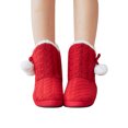 thumbnail image 4 of TheFound Women Winter Slipper Socks Fuzzy Floor Socks with Anti-Slip Sole, 4 of 7