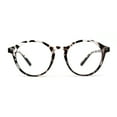 thumbnail image 1 of Horn Lunettes d'Ordinateur Rondes 100 % Bleu Clair avec Trou de Serrure Tortue, 1 of 4