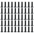 thumbnail image 2 of 50pcs Stainless Steel Pan Head Screw Machine Screw Fully Threaded Black Zinc Plated  Fastener DIN7985, 2 of 8