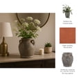thumbnail image 5 of Decorative Terracotta Vase with Handles for Living Room Decor - Home Decor Accents for Bedroom, Entryway Table, and Office - Casual Flower Vase for Shelf or House Display - 10", Brown, 5 of 13
