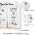 thumbnail image 3 of White Farmhouse Laundry Curtains Laundry Room Rules Small Short Cafe Window Curtains Wash Dry Fold Repeat Rod Pocket Bathroom Window Drapes Treatment Tier Curtains 2 Panels (27.5x36 Inch), 3 of 6