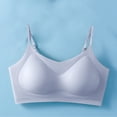 thumbnail image 4 of ZHENHONG The New Ice Silk Seamless Beautiful Back The Thin Suspender Bra with Fixed Cup and Upper Support Is Soft Wireless Bras for Women, 4 of 5