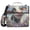 Cute Cow with Butterfly, variant on 3 Ring Zipper Binder with Shoulder Strap Waterproof Trapper Keeper 2 Inch D-Ring 500 Sheets Capacity White Wolf with Gems
