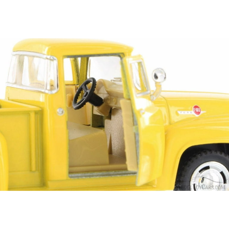 北箱　FordF-100 PickUpミニカーイエロートラックミニカー容器入り 北箱 FordF-100 PickUpミニカーイエロートラックミニカー容器