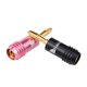 thumbnail image 4 of Banana Plugs Black & Pink Jack 24K Conectores chapados en oro Amplificador, 4 of 8