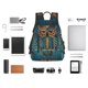 thumbnail image 4 of Easygdp Owl In Blue para Easygdp Yak - Mochila Casual Ligera y Resistente para Viaje y Senderismo para Hombres y Mujeres, 4 of 7