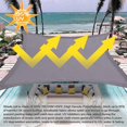 thumbnail image 3 of Starlight-2 X 2m Square Shade Sail, Water Resistant, 95% Uv Block, For Garden, Beach, Patio (grey), 3 of 5