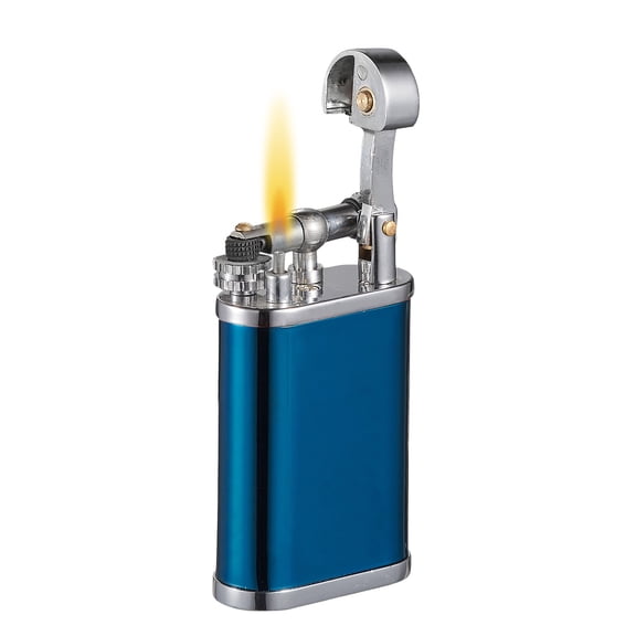 Visol Elegance Blue Soft Flame Flint Lighter