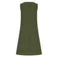 thumbnail image 7 of Women's Sleeveless V Neck Casual Dress, Buttonless Design, Lightweight Blend, Warm Weather Wear, 7 of 7