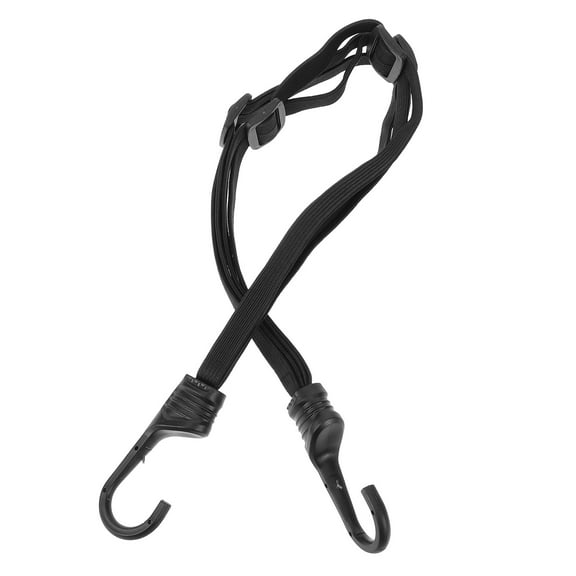 EXHUMKY Elastic Bungee Cords Rubber Tie Down Straps for Motorcycle Luggage 2Pcs
