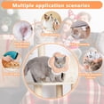 thumbnail image 6 of Minzimin 1Pack Cat Cone Collar Soft, Waterproof Cats Cones to Stop Licking After， Adjustable Soft Elizabeth Cats Collars , Flower Shape Cat Recovery Collar, 6 of 8