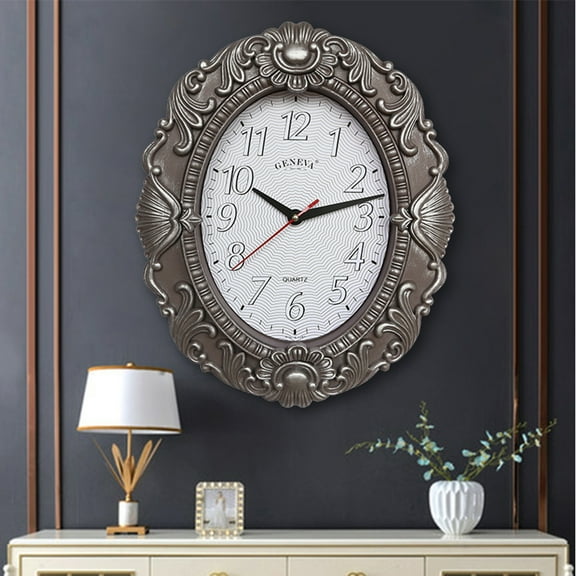 Reloj de pared retro de 14'' Perfecl estilo español silencioso decoración cocina