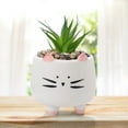 thumbnail image 6 of kjfeif Unique Design Animal Pot Ceramic Succulent Plant Pot , Cactus Potted Planting Bonsai Pots Set , Boho Flower Plant Pots for Indoor and Outdoor Gardening, 6 of 6