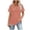Pink, variant on Women’s Short Sleeve Pleated T Shirts Dressy Casual Neck Summer Tops Blouses