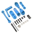 thumbnail image 1 of RC Steering Bellcrank Servo Set, RC Steering Assembly Wearable Aluminum Alloy Upgrade Part  For 1/10 RC Car Red,Dark Blue,Silver, 1 of 8