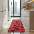 thumbnail image 4 of Red Cheetah Leopard Pattern Kitchen Rug Mat,Kitchen Runner Rugs Non Skid Washable,Decorative Kitchen Floor Mats for Kitchen,Sink,Laundry,17"x47.2", 4 of 7