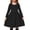 A-black, variant on Arshiner Girls Long Sleeve Dresses Button Down Midi Dress with Pockets